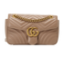 Medium GG Marmont, &pound;1,100, Handbags, Pink, Leather, Front view